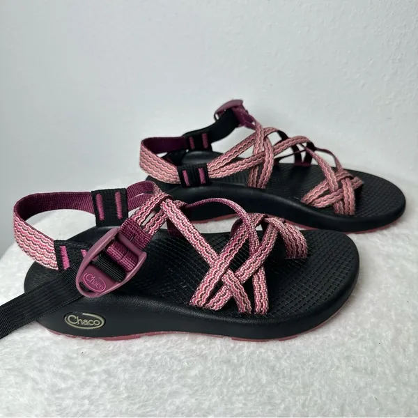 Chaco ZX/2 Sport Sandals Women's 6 Pink Wave Print J105500 hiking water - Image 4