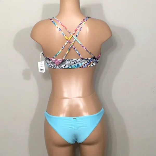 PILYQ multicolored reversible bikini set. NWT - Image 4