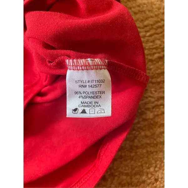 IRIS RED CROPPED TOP STRECH - Image 3