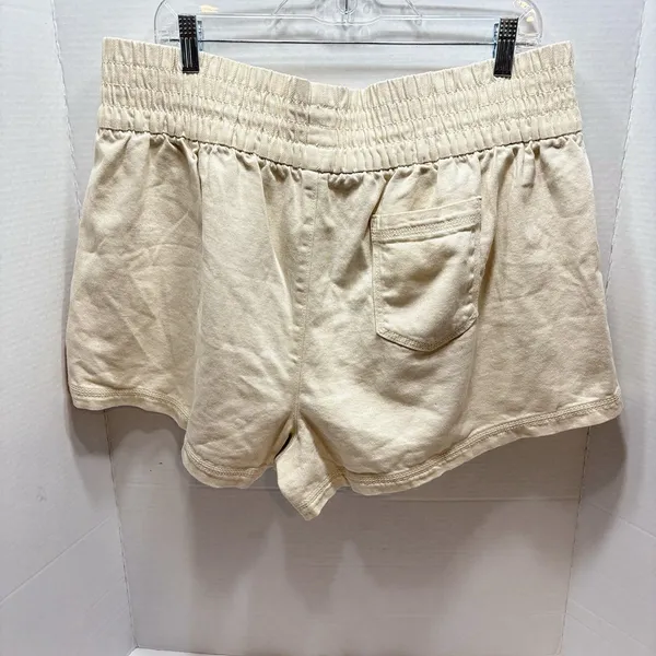 Aerie High Waisted Cream Colored Relaxed Fit Shorts Women’s Size XL - Image 3
