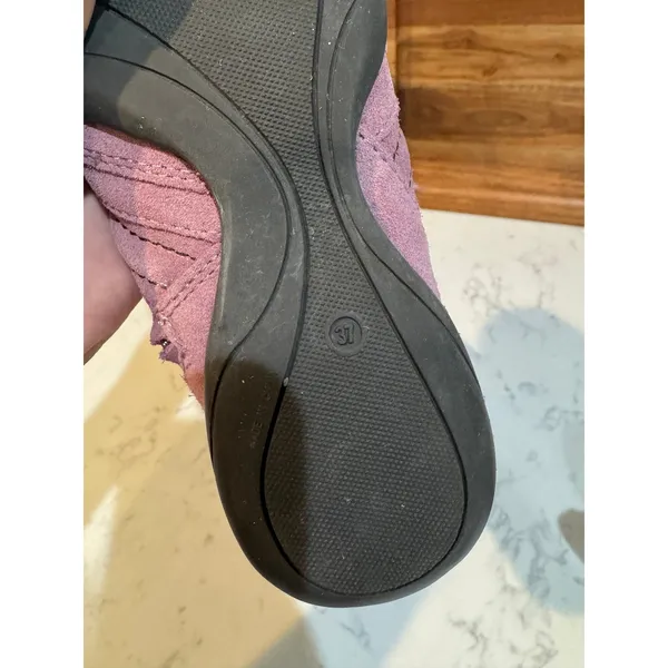 vintage Palladium knee-high boots made soft suede dusty purple Y2K casual boho - Image 10