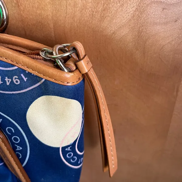 COACH-multi color pok-a-dot tote - Image 5