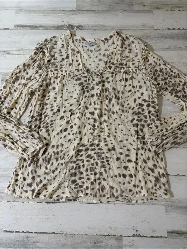 Rails Lydia Puma Animal Print Blouse Size XL - Image 2