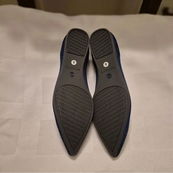 NWOB Rothy' The Point In Maritime Navy Flats Shoes - Image 11