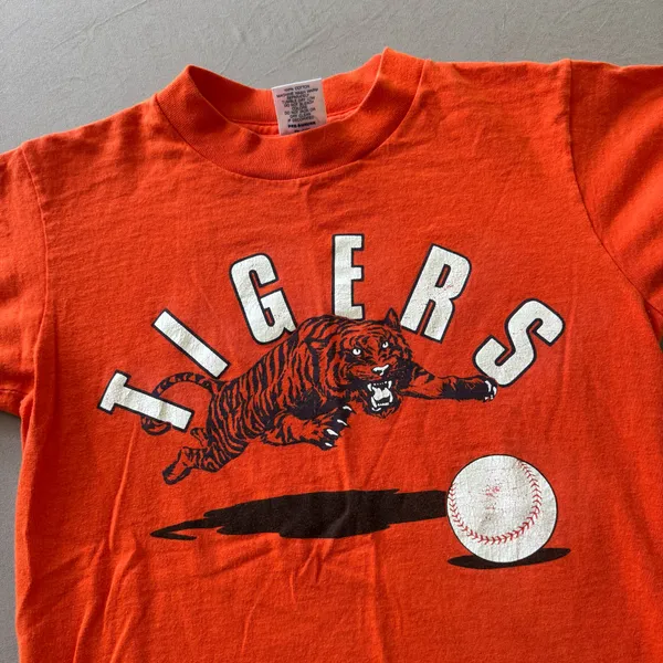 Delta Vintage Detroit Tigers Baseball Tee - Image 6
