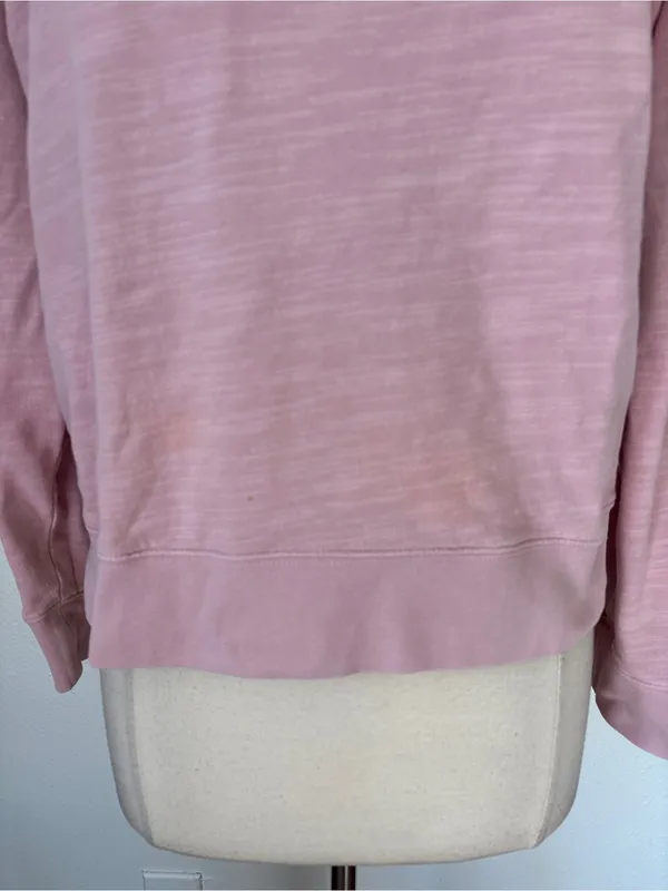J. Crew Light Pink Crewneck Sweatshirt - Image 4