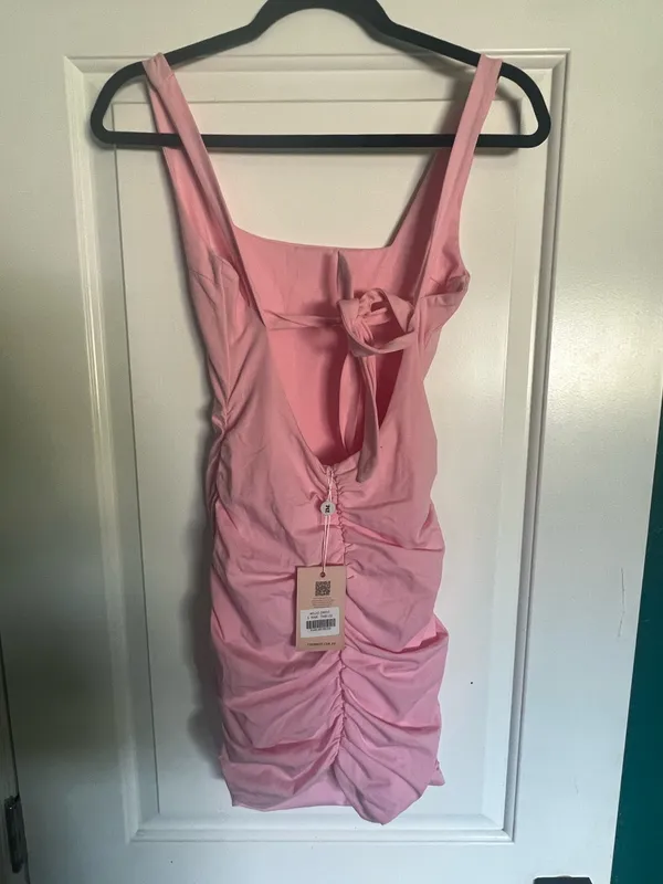 Tiger Mist Pink Mini Dress - Image 4