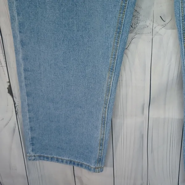 RealTakai Barrel Leg Baggy Light Wash Blue Denim Jeans NWT - Image 5