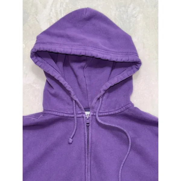 TNA Cozy Fleece Boyfriend Women's Full Zip Hoodie Sweatshirt Purple Sz Small - Image 5