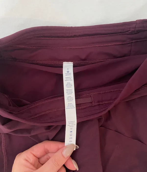 Lululemon Maroon Tennis Skirt - Image 3
