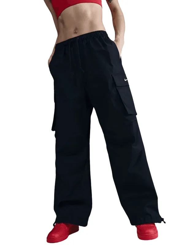 NEW Nike Sportswear Womens Small Mid Rise Oversized Baggy Woven Cargo Pants - Image 3