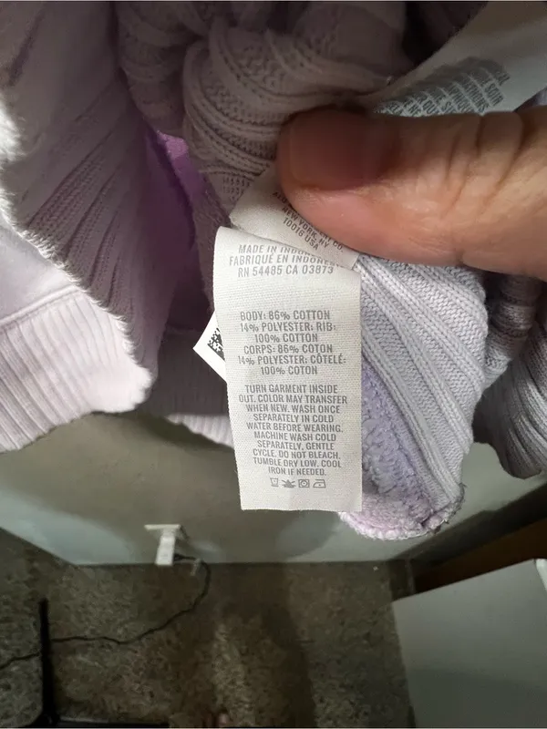 Aerie Down To Earth Cozy Lilac Mock Neck Oversized Sweatshirt Pullover - Image 7