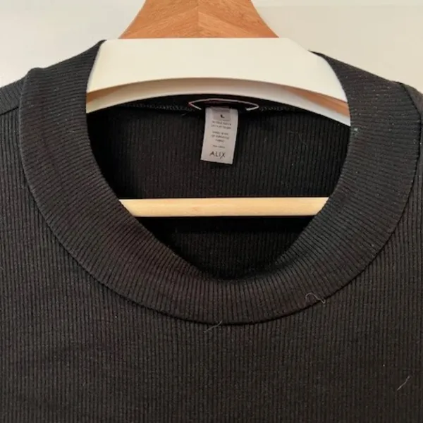 Alix NYC Long Sleeve Crop Top in Black - Image 3