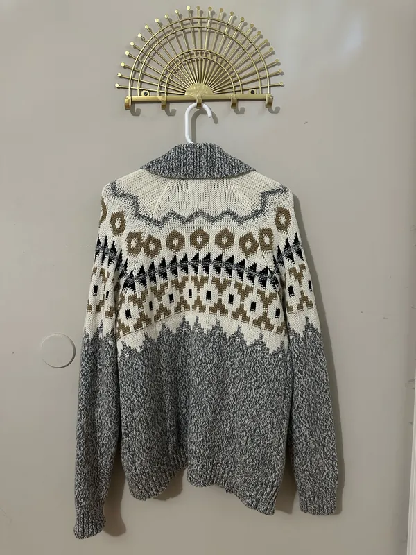 Old Navy Fair Isle Zip Cardigan - Image 2