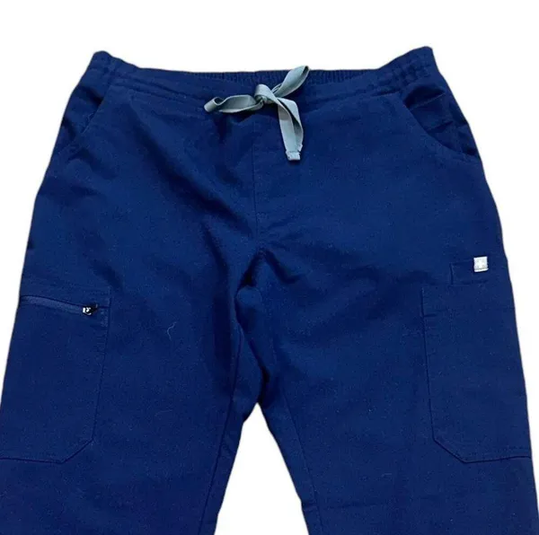 FIGS Yola Skinny Scrub Pants Navy Small Medical Nurse Heathcare Hospital Uniform - Image 2