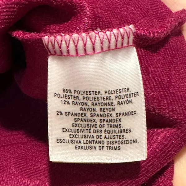Deletta for Anthropologie‎ magenta textured 3/4 sleeve sweater size s - Image 6