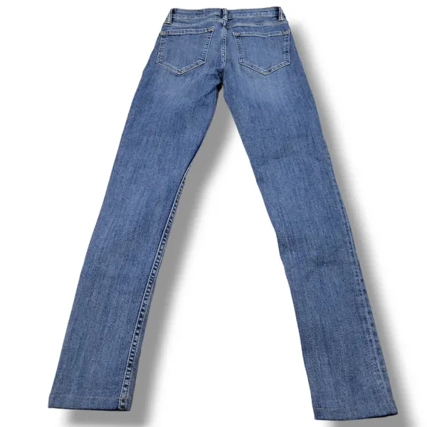 Allsaints Jeans Size 24 23x26.5 All Saints Mast Skinny Jeans Stretch Altered Hem - Image 2