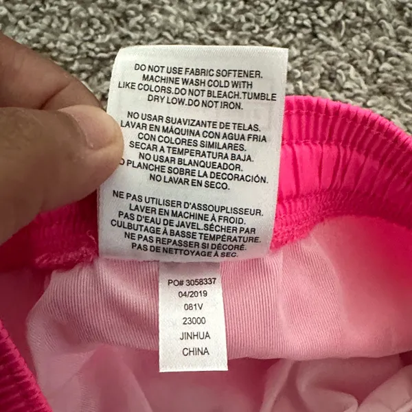 Soffe Pink Low Rise Shorts with White Trim - Image 7