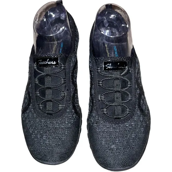 Skechers black breath easy infi-knity slip on shoes - Image 4