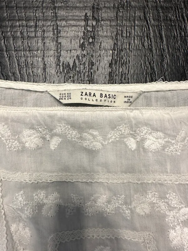 Zara Basic Peplum Top - Image 3