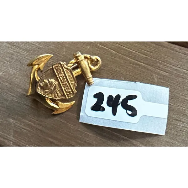 ENDLESSMTS.PA vintage brass anchor pin - Image 6