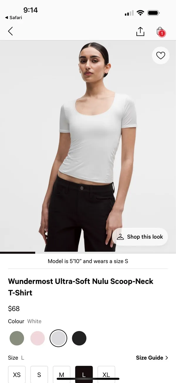 Lululemon Cropped Short Sleeve Shirt - Image 3