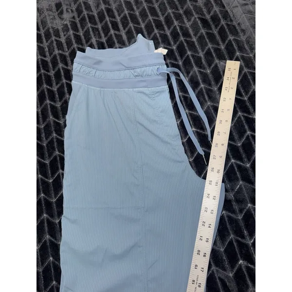 lululemon Women Blue Dance Studio Crop Pants Mid Rise Size 12 - Image 10