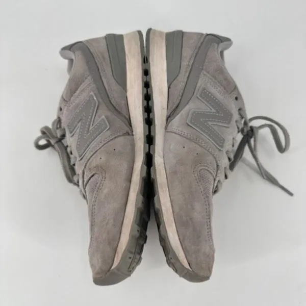 New Balance 696 Classic Women's Running Shoes WL696WPG Gray Suede Size‎ 9 - Image 4