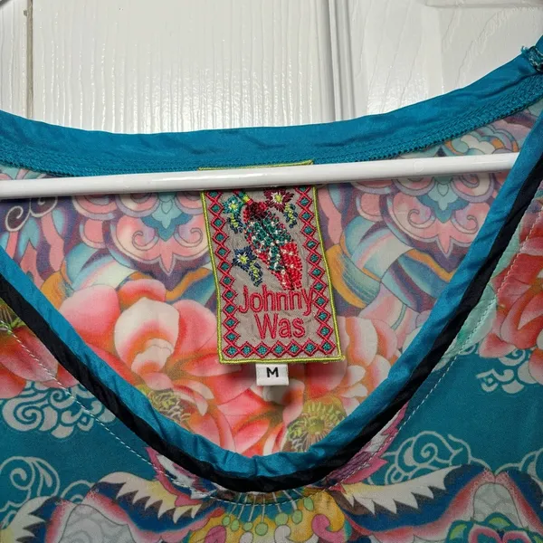 Johnny Was Floral Sheer Tunic - Image 6