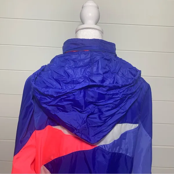 Nike Vintage Retro Jacket Color Block‎ 80s Windbreaker Track Zip Up Size M - Image 8