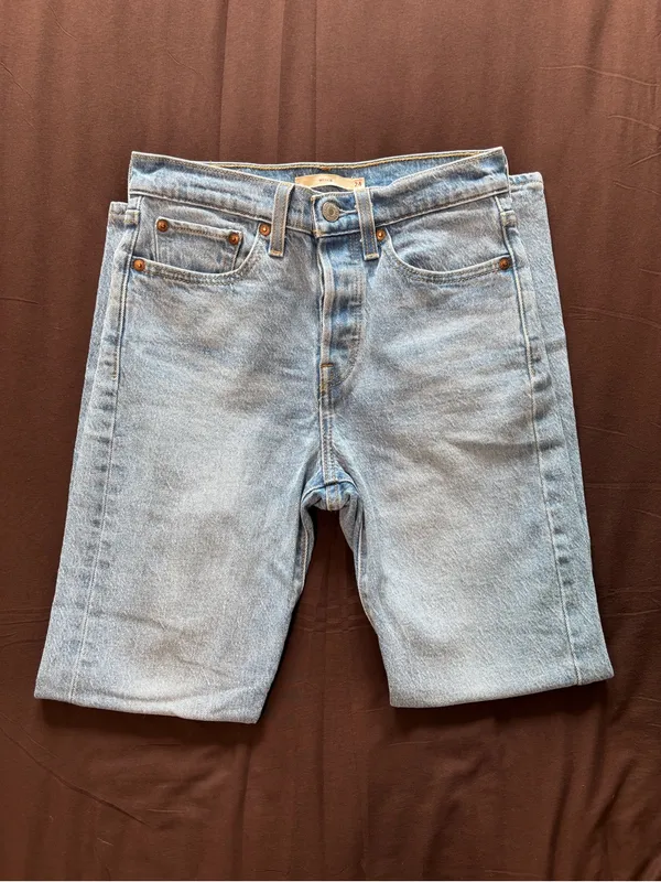 Levi's Women's High-Rise Light Blue Wedge Jeans - Image 4