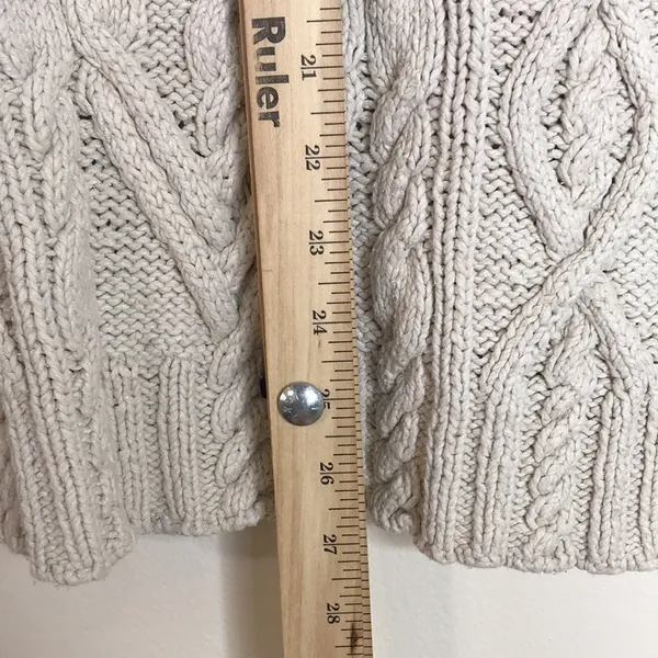 Lauren‎ Ralph Lauren ladies hand knit silk cotton linen blend pullover sweater M - Image 6