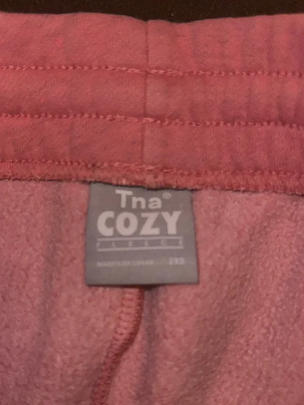 TNA Artizia Cozy Fleece Perfect Hi-Rise Sweatpants Joggers size 2XS - Image 4