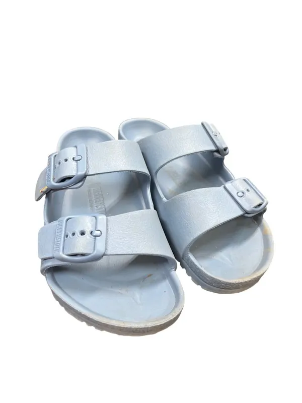 Birkenstock womens blue slip on designer casual sandals sz 33/3.5 SKU 10-520 - Image 11