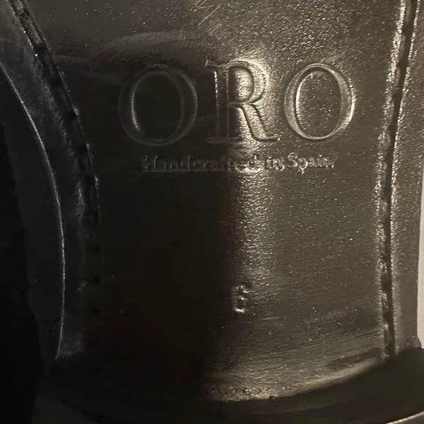 ORO Handmade in Spain‎ 6 Black Suede Leather Chelsea Ankle Boots - Image 10