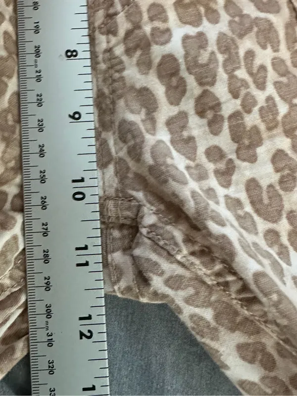 Anthropologie The Wanderer Leopard Print Cargo Pants Size 30 Belted Utility - Image 9