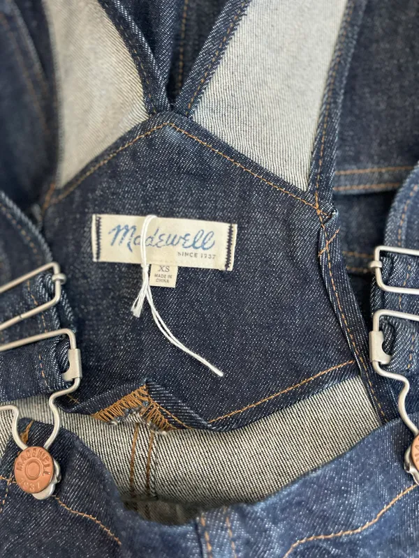 Madewell Flea Market Flare denim overalls - Image 5