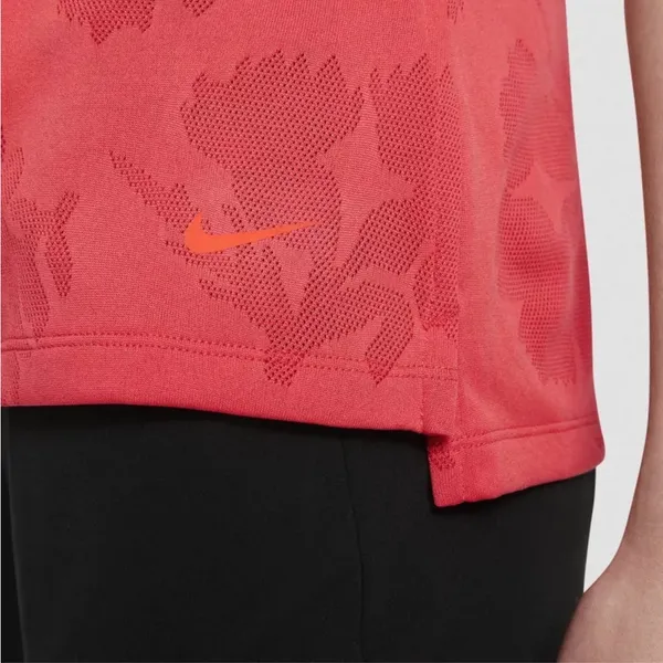 NIKE WOMEN DRI FIT VICTORY GOLF V-Neck POLO Size‎ Small Red - Image 10