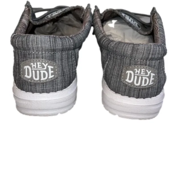 Hey Dude Wally Linen Blend Comfort Shoes Slip On Women’s Size 7 Stone Gray - Image 4