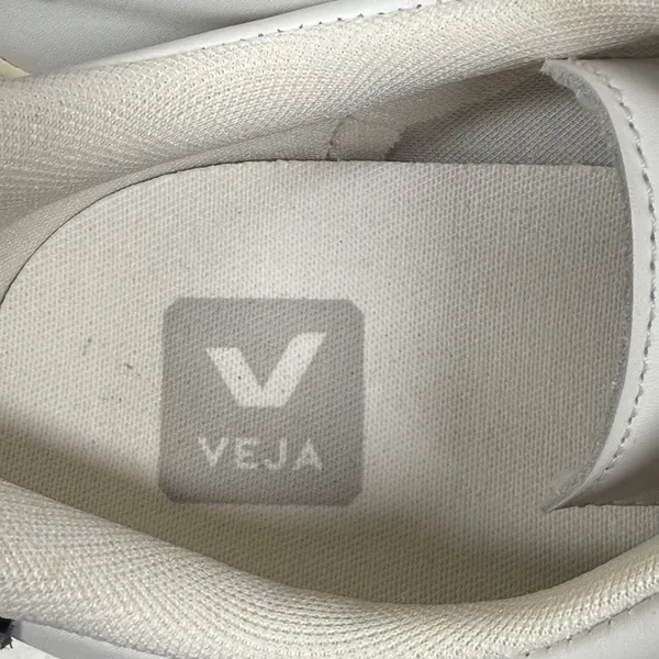 Veja Esplar Leather Sneakers Extra White Black Womens Size 7 EUR 38 Low‎ Top - Image 6