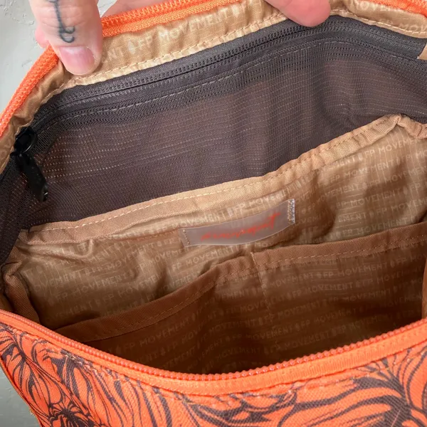 NEW Free People Movement FP Monstera Brown Floral Happy Packer Cargo Sling Bag - Image 11