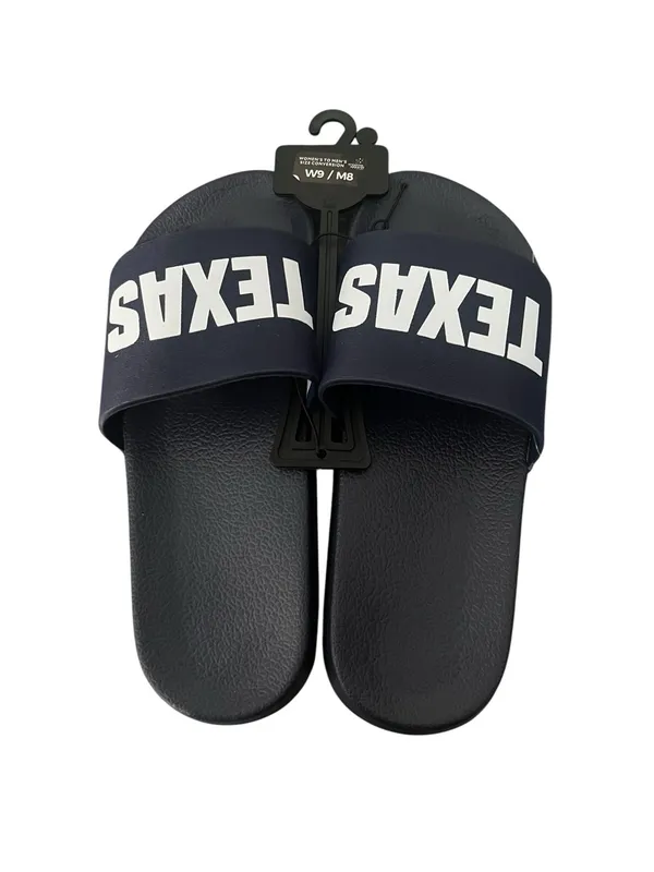 Walmart NWT Texas Slip On Slider Sandals Navy Unisex W9/M8 Everyday Beachwear Pool - Image 2