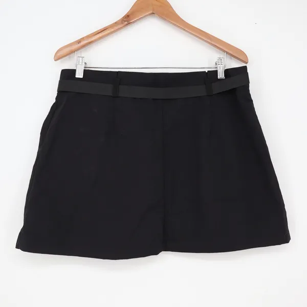 ASOS DESIGN Skirt Womens 12 Cargo Mini Black Buckle Utility Excellent - Image 4