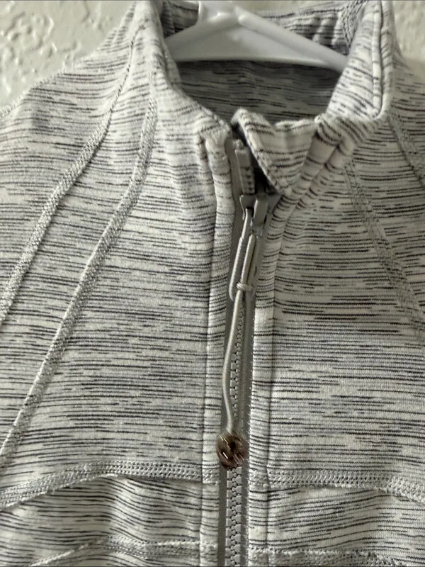 🍋 LULULEMON Women’s Grey Space-Dye Full-Zip Jacket Size 4 W4ACYS - Image 7