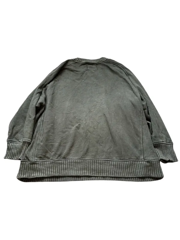 Aerie Crewneck Sweatshirt Olive Green Loungewear Oversized Relaxed Fit - Image 5
