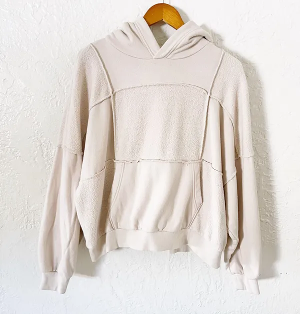 Sherpa Patchwork Hoodie - Image 4