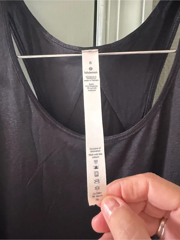 lululemon athletica Black Scoop Neck Performance Tank - Image 2