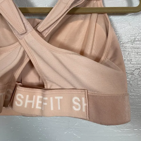 Shefit Women Plus Size 3Luxe 3XL Beige Ultimate Sports Bra High Impact Athletic - Image 5