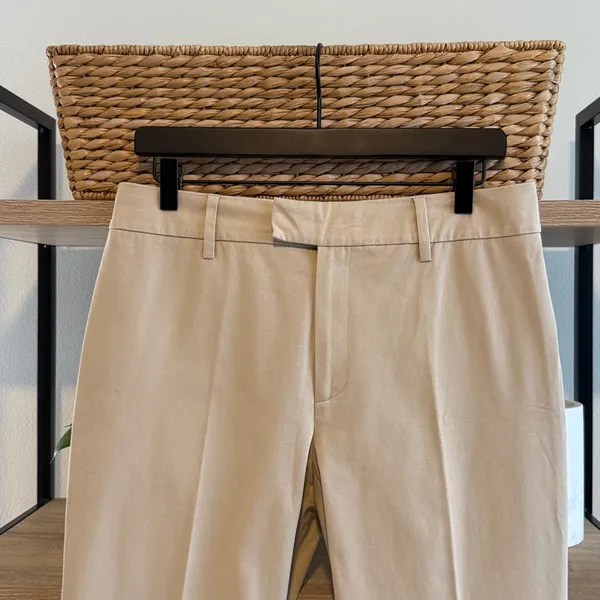 Banana Republic Harrison Cotton Mid-Rise Woven Career Dress Pant Trouser, 10 - Image 2