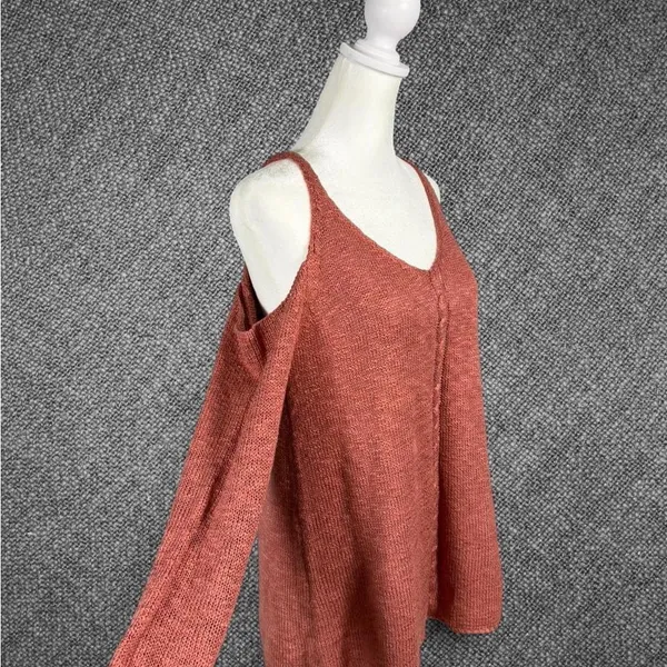 Dusty Rose Sleeveless Knit Flare Dress - Image 3